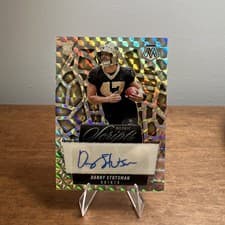 2025 Panini Mosaic Rookie Scripts Danny Stutsman #RS-DSN card