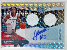 2024-25 Bowman's Best University Prospect Dual Relic Autographs Ahmad Nowell #PDRA-ANO card