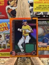 2025 Topps Real One Relics Jarren Duran #587 card