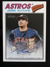 2026 Topps Heritage Real One Autographs Jose Altuve #ROA-JA card