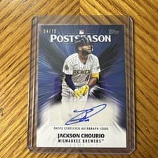 2025 Topps Postseason Performance Autograph Jackson Chourio #PPA-JC card