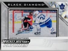 2025-26 Upper Deck Black Diamond Hockey History Patches Auston Matthews #HHP-AM card
