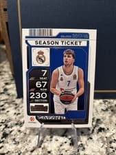 2025-26 Panini Contenders EuroLeague Base Season Ticket Luka Doncic #94 card