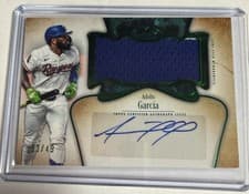2026 Topps Tier One Autographed Tier One Jumbo Relics Adolis García #AT1JR-AG card