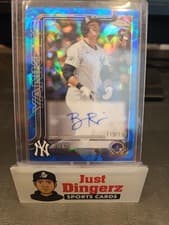 2025 Topps Chrome Sapphire Rookie Autographs Sapphire Ben Rice #RA-BR card