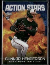 Gunnar Henderson 2023 Topps Chrome Update Action Stars card