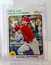 Shohei Ohtani 2022 Topps Heritage New Age Performers card