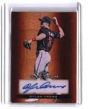 Dylan Crews 2024 Leaf Electrum Baseball Base Autograph card