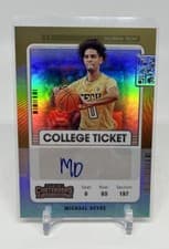 Michael Devoe 2022 Panini Chronicles Draft Picks Contenders College Ticket Autograph card