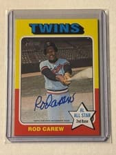2024 Topps Heritage Real One Autograph Rod Carew #75RO-RC card