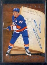 2025-26 Upper Deck Artifacts History Lesson Signatures Anders Lee #HL-5B card