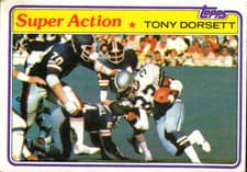 Tony Dorsett 1981 Topps card