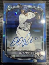 2025 Bowman Draft Sapphire Sapphire Chrome Prospect Autographs JoJo Parker #CPA-JP card