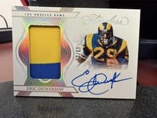 2025 Panini Flawless Patch Autographs Eric Dickerson #25 card