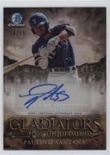 2024 Bowman Chrome Gladiators of the Diamond Autographs Paulino Santana #GDA-PS card