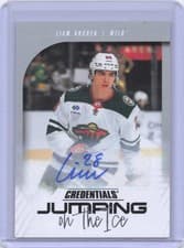 Liam Ohgren 2024-25 Upper Deck Credentials Jumping on the Ice card