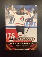 Macklin Celebrini 2024 Upper Deck Canvas card