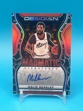2024-25 Panini Obsidian Magmatic Signatures Malik Beasley #MS-MBD card