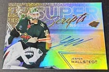 Jesper Wallstedt 2024-25 SPx SuperScripts Rookies card