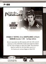 2025-26 O-Pee-Chee OPC Premier Zeev Buium #P-88 card