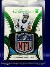 2025 Panini Flawless Rookie Showcase Tetairoa McMillan #5 card