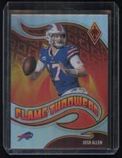 Josh Allen 2021 Panini Phoenix Flame Throwers card