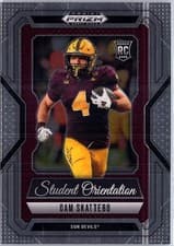 2025 Panini Prizm Draft Picks Student Orientation Cam Skattebo #16 card