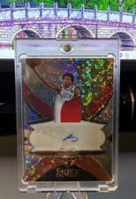 2024-25 Panini Select Rookie Jersey Autographs AJ Johnson #RJA-AJJ card