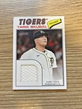 2026 Topps Heritage Real One Relics Tarik Skubal #ROR-TS card