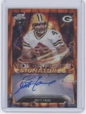 2025 Topps Cosmic Chrome Solar Flares Signatures Brett Favre #SFS-BF card