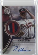 2025 Topps Tribute Threads Autograph Relics Tom Glavine #TTTA-GLA card