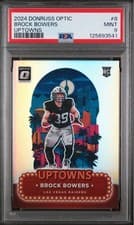 Brock Bowers 2024 Panini Donruss Optic Uptowns card