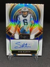Sam Martin 2025 Panini Select Select Signature Prizm card
