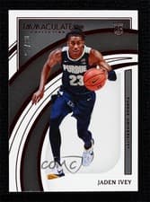 Jaden Ivey 2022 Panini Immaculate Collection Collegiate card