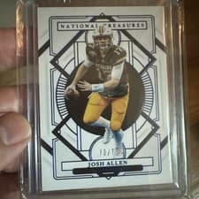 Josh Allen 2021 Panini National Treasures Collegiate card