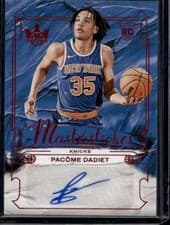 2024-25 Panini Court Kings Masterstrokes Autographs Pacome Dadiet #MS-DAD card