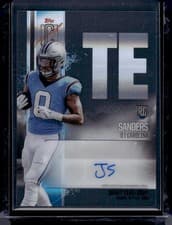 2024 Topps Signature Class Rookie Class Crystal Clear Autographs Ja'Tavion Sanders #RCC-JSA card