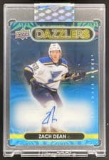 2024-25 Upper Deck Clear Cut 2021-22 UD Dazzlers Zach Dean #DA-ZD card