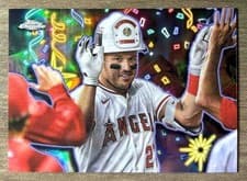 2025 Topps Chrome Update Celebracion Mike Trout #CT-10 card