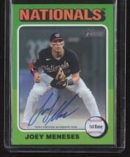 2024 Topps Heritage Mini Real One Mini Autographs Joey Meneses #ROA-JME card