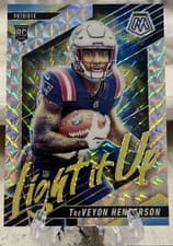2025 Panini Mosaic Light It Up Mosaic TreVeyon Henderson #10 card