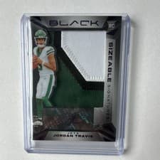 2024 Panini Black Rookie Patch Autographs Jordan Travis #223 card
