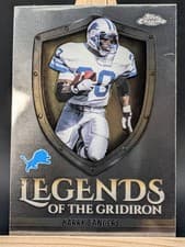 2025 Topps Chrome Legends of the Gridiron Barry Sanders #LOG-11 card
