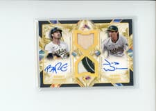 2025 Topps Diamond Icons Dual Player Autographed Relics Brent Rooker/Jacob Wilson #DPAR-RW card