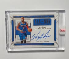 2024-25 Panini National Treasures All-NBA Signatures Carmelo Anthony #17 card