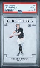 2025 Panini Origins Blank Slate Tyler Shough #6 card