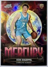 2025-26 Topps Cosmic Chrome Planetary Pursuit Mercury Kon Knueppel #PPM-10 card