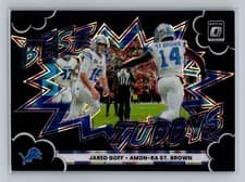 2025 Donruss Optic Best Tuddys Amon-Ra St. Brown/Jared Goff #9 card