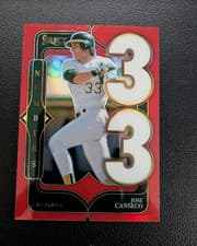 2025 Panini Select Select Numbers Jose Canseco #18 card