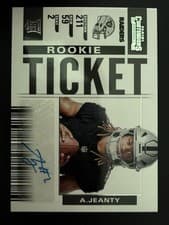 Ashton Jeanty 2025 Panini Select Contenders Rookie Ticket RPS card
